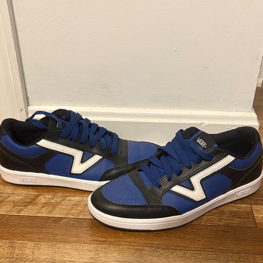 Vans Men's Black and Blue Sneakers